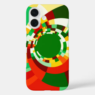 Abstract circles pattern iPhone 16 case