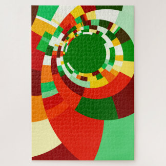 Abstract circles pattern jigsaw puzzle
