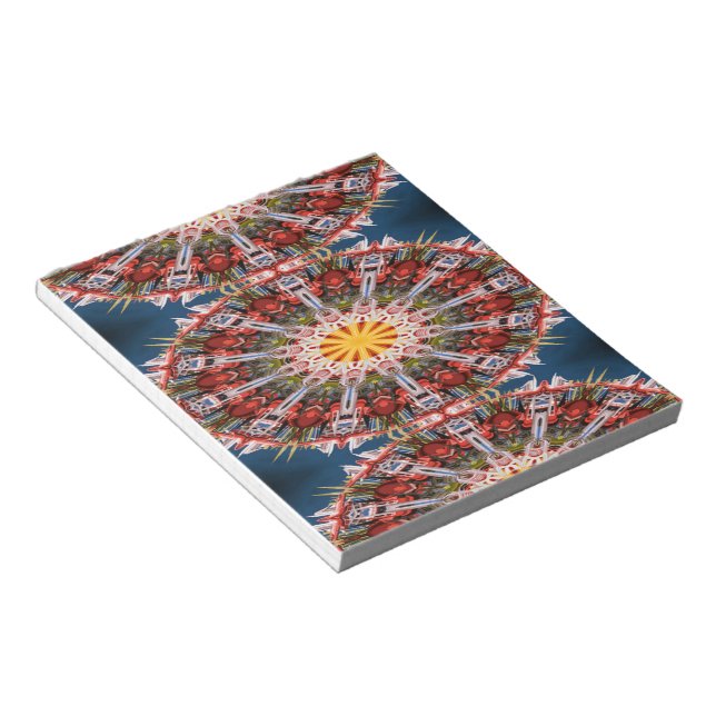 Abstract circles pattern notepad (Angled)