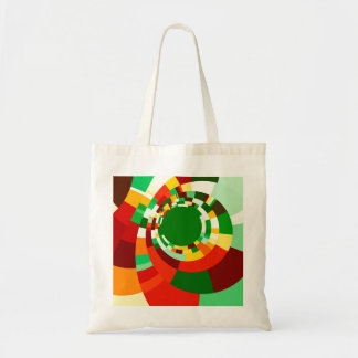 Abstract circles pattern tote bag