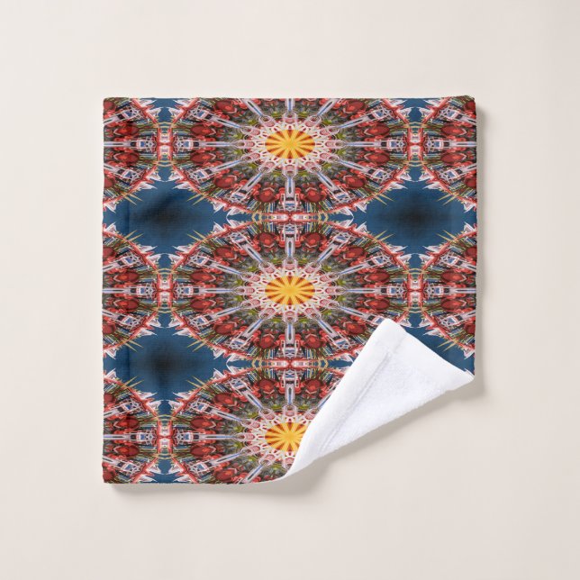 Abstract circles pattern wash cloth (Wash Cloth)