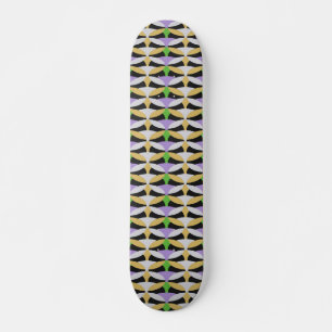 abstract circles print skateboard