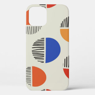 Abstract circles seamless pattern,background with iPhone 12 case