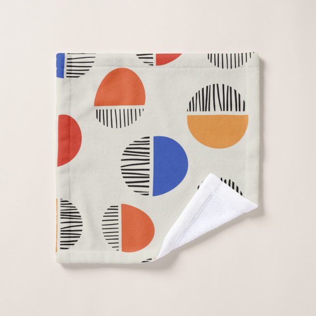 Abstract circles seamless pattern,background with  wash cloth (Wash Cloth)