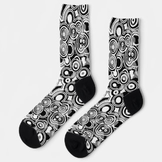 abstract circles socks