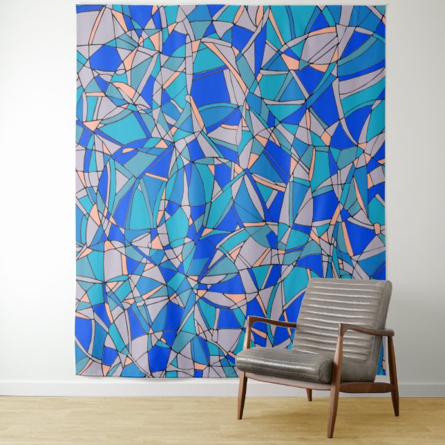 Abstract Circles Tapestry (In Situ)