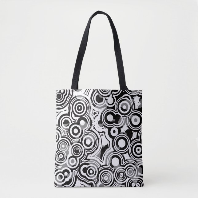 abstract circles tote bag (Front)