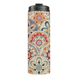 Abstract Circles: Trendy Colored Wallpaper Thermal Tumbler