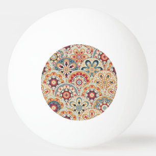 Abstract Circles: Trendy Coloured Wallpaper Ping Pong Ball