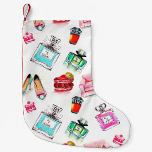 Abstract circular bokeh background of Christmaslig Small Christmas Stocking