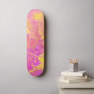 Abstract Citrus Burst Skateboard
