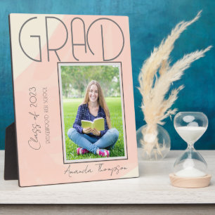 Abstract Class of 2023 Keepsake  Graduate Photo Pl Plaque