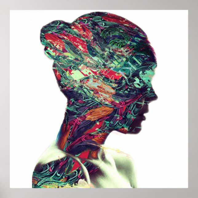 Abstract Classic Art Painting Woman Poster (Front)