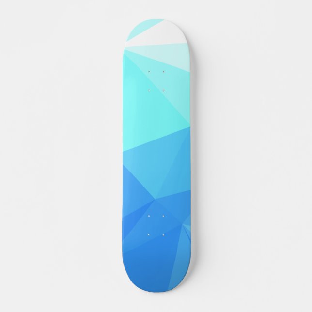 Abstract & Clean Geometric Designs - Snowcap Skateboard (Front)