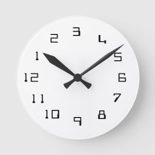 Abstract clock, numbers changed. round clock