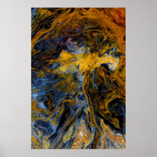 Abstract close up of Pietersite Poster