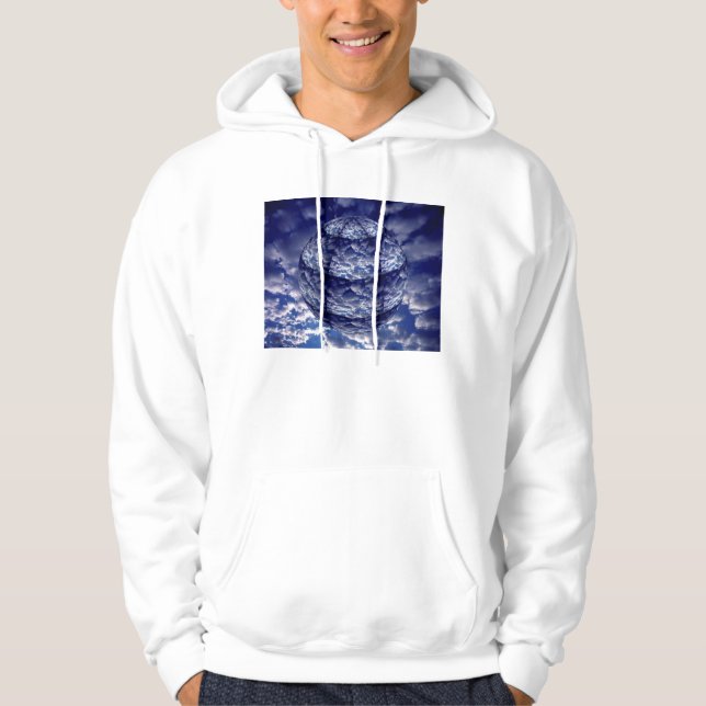 Abstract cloud 3D sphere Hoodie (Front)