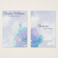 Abstract clouds earring jewellery display card