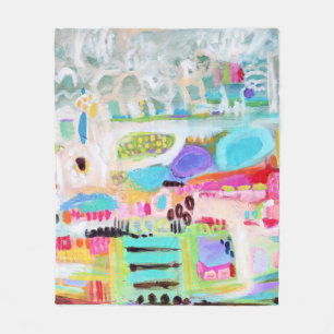 Abstract Clouds Fleece Blanket