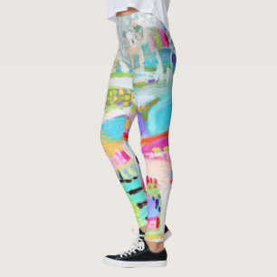 Abstract Clouds Leggings