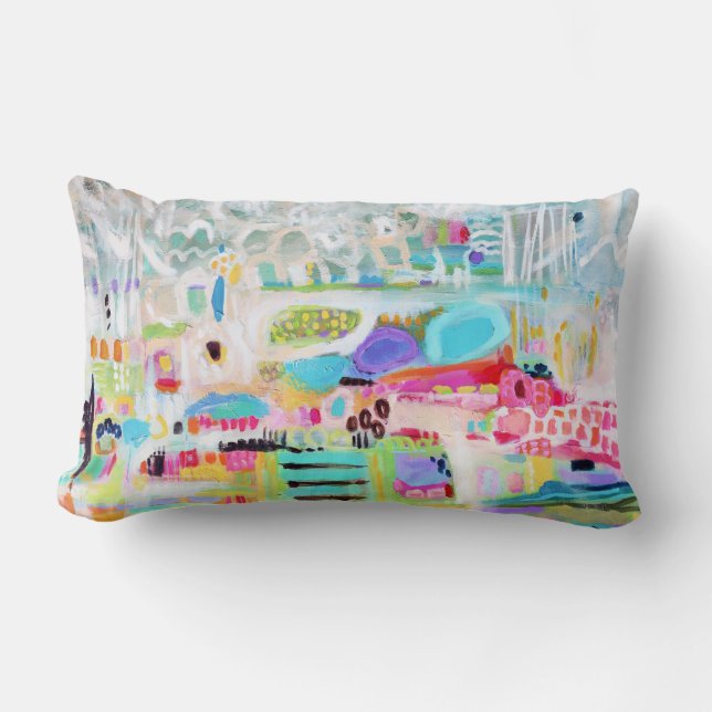 Abstract Clouds Lumbar Cushion (Front)