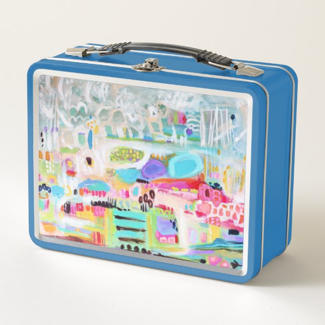 Abstract Clouds Metal Lunch Box (Front)