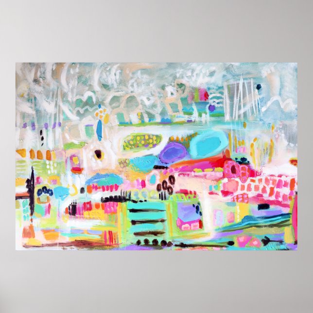 Abstract Clouds Poster (Front)