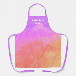 Abstract Clouds Purples/Oranges Personalised Apron