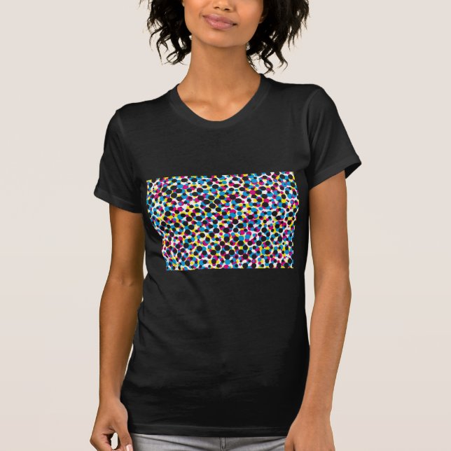 abstract CMYK halftone dot pattern, print texture T-Shirt (Front)