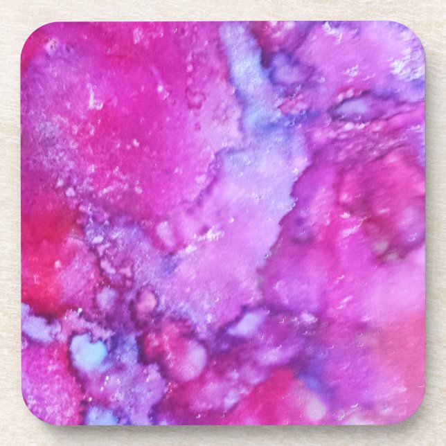 Abstract Coasters - Purple Gemstone (Front)