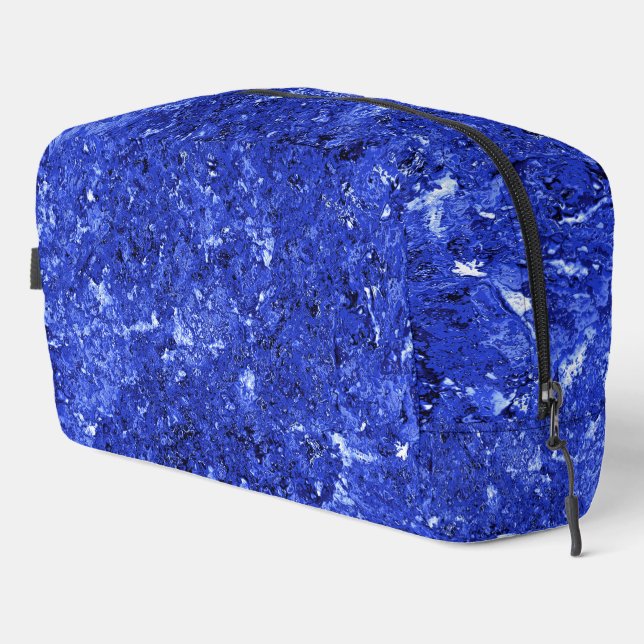Abstract Cobalt Blue Background Dopp Kit (Right Corner)