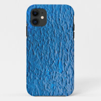 Abstract Cobalt Blue Textured Wall with Impasto Pa
