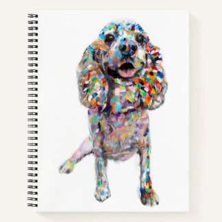 Abstract Cocker Spaniel Notebook