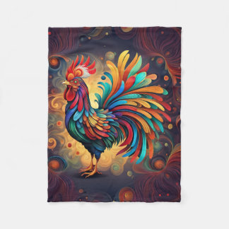ABSTRACT COCKEREL BLANKET