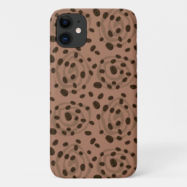 Abstract Coffee Beans Case-Mate iPhone Case (Back)