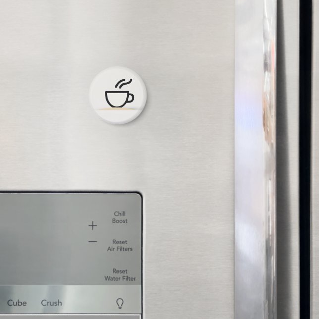 Abstract Coffee Cup Design Magnet (In Situ (Fridge))