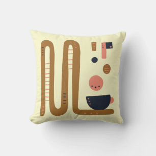 Abstract Coffee Cushion