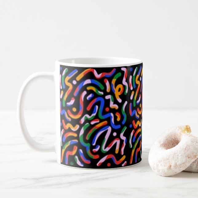 abstract coffee mug (With Donut)
