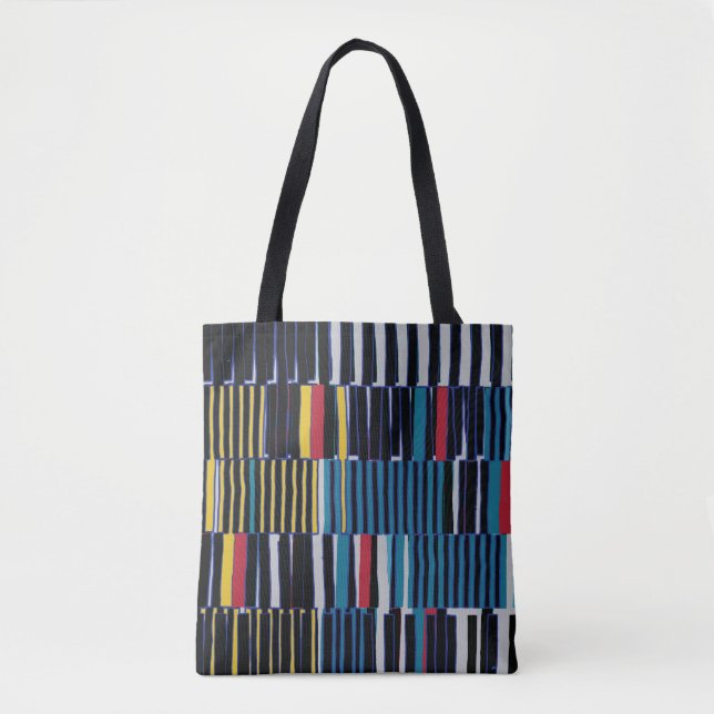 Abstract collage asymmetric pattern. Brush strokes Tote Bag (Front)