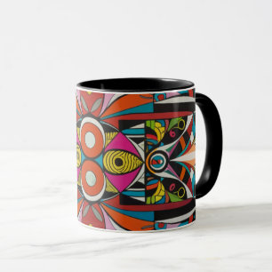 abstract color coffee mug
