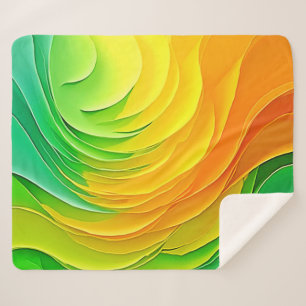 Abstract Color Energy Flow Design Sherpa Blanket