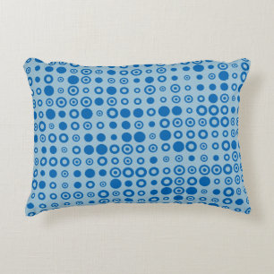 Abstract Color Halftone Dots generative art backgr Decorative Cushion