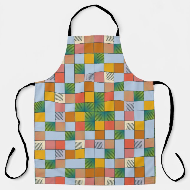 Abstract color seamless pattern apron (Front)
