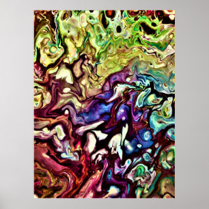 Abstract Color Study 235, by Kathleen Kost, 2020 Poster