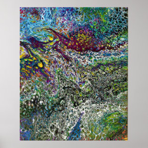 Abstract Color Study 53, by Kathleen Kost, 2019 Poster