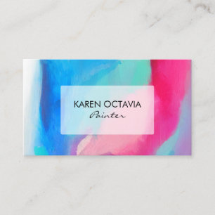 Abstract Colorful Art Business Card