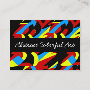 Abstract Colorful Art Business Card