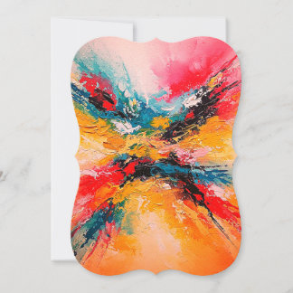 Abstract Colorful Art Invitation
