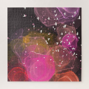Abstract colorful birds pattern jigsaw puzzle