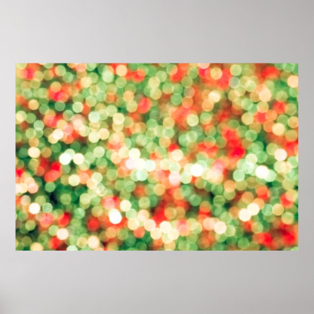Abstract colorful bokeh background poster (Front)